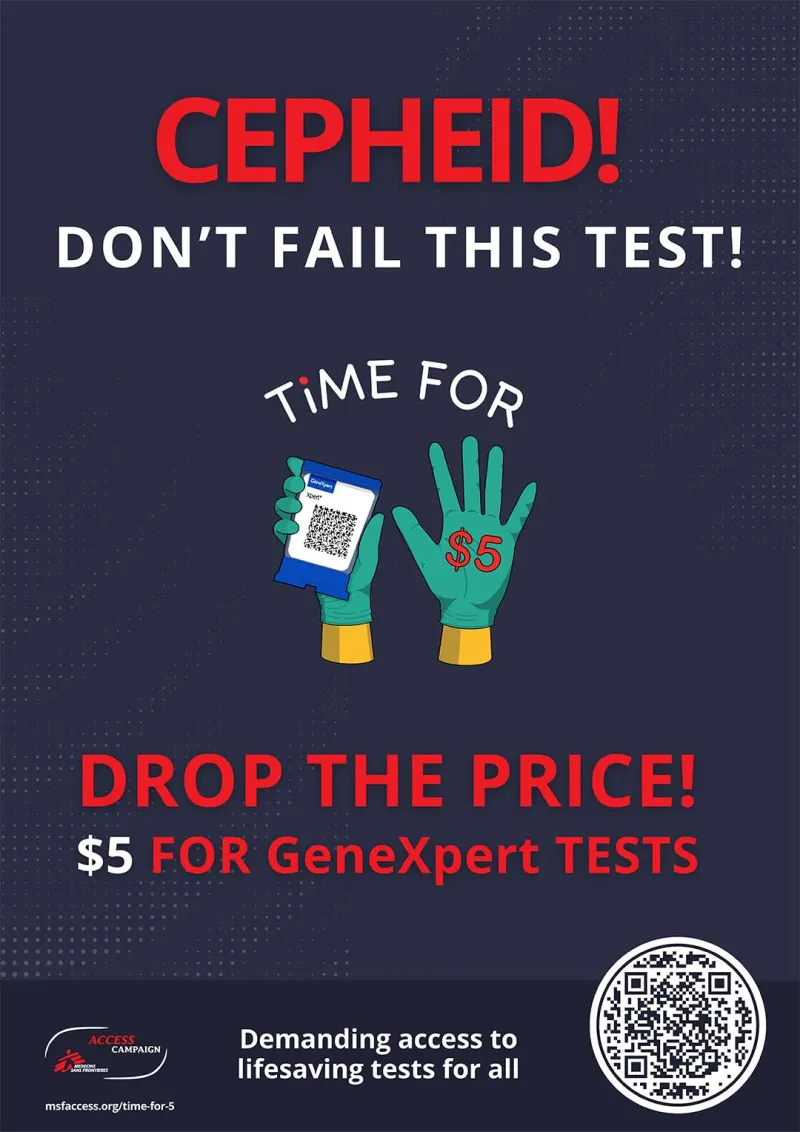 Cepheid! Don't fail this test! Drop the Price! $5 for Genexpert tests