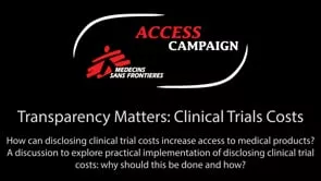 How can disclosing clinical trial costs increase access to medical products?